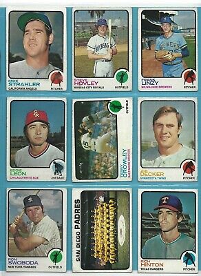 1973 Topps Starter Set Lot of 117 Different Baseball Cards Low Grade - VG  