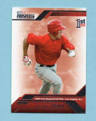 2009 Tristar Prospects #20 Mike Trout LA Angels Rookie Baseball Card Ex/Mt 