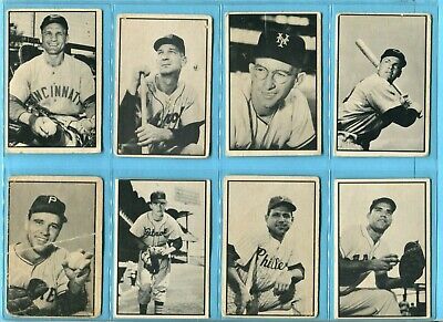 1953 Bowman Black & White Starter Set Lot of 28 Diff Baseball Cards Low Grade  