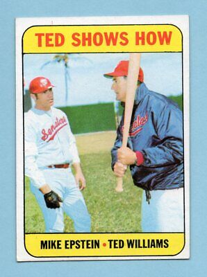 1969 Topps #539 Ted Williams, Mike Epstein Wash Senators Baseball Card EX+      