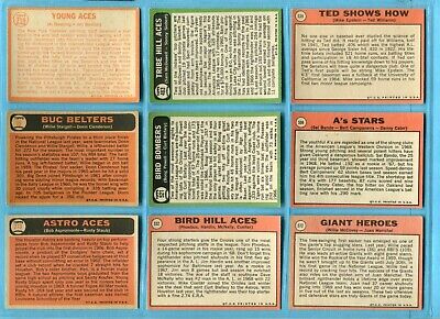 1961 thru 1969 Topps Lot of 18 Different Multi - Player Baseball Cards V/E - E/M