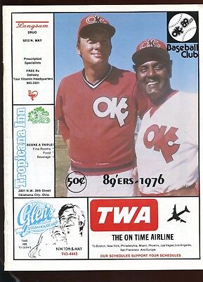 1976 Oklahoma City 89'ers Minor League Baseball Program EXMT