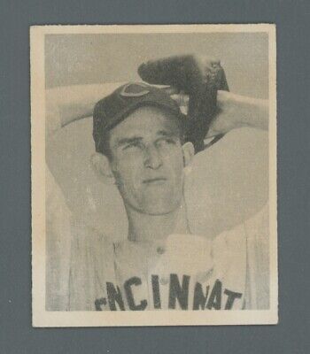 1948 Bowman #2 Ewell Blackwell Cincinnati Reds Rookie Baseball Card E/M frt fcb 