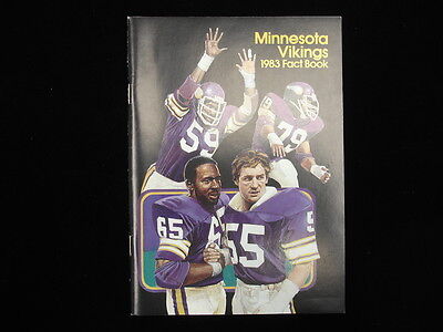 1983 Minnesota Vikings NFL Media Guide