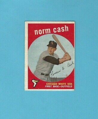 1959 Topps #509 Norm Cash Chicago White Sox Rookie High Number Baseball Card