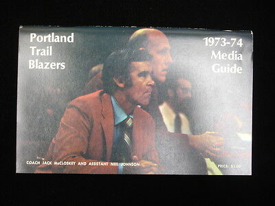 1973-74 Portland Trail Blazers Media Guide