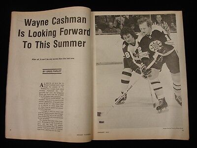 January 1974 Hockey Pictorial Magazine - Bobby Orr Cover