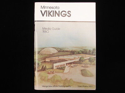 1980 Minnesota Vikings NFL Media Guide