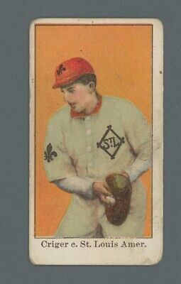 1909-11 American Caramel Lou Criger St. Louis Browns Baseball Card 