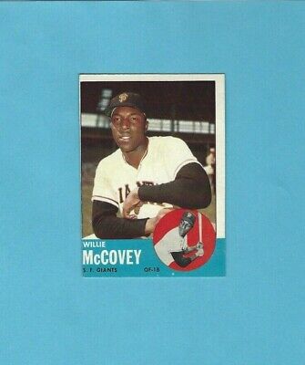 1963 Topps #490 Willie McCovey San Francisco Giants Baseball Card Ex/Mt o/c 