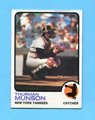 1973 Topps #142 Thurman Munson New York Yankees Baseball Card EX   