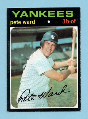 1971 Topps #667 Pete Ward New York Yankees High Number Baseball Card EX+ 