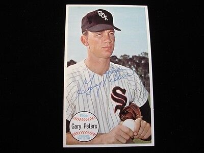 1964 Topps Giants Gary Peters Chicago White Sox Autographed Card - B&E Hologram