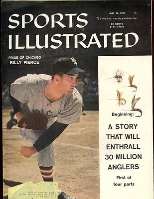 May 13 1957 Sports Illustrated Magazine With Billy Pierce Cover EXMT