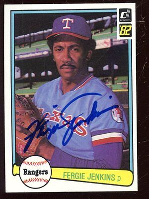 1982 Donruss Baseball Card #643 Fergie Jenkins Autographed VG+