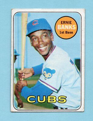 1969 Topps #20 Ernie Banks Chicago Cubs Baseball Card Low Grade     