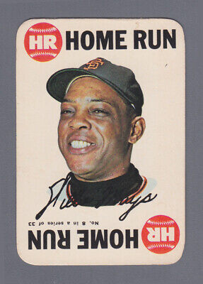 1968 Topps Game Insert #8 Willie Mays San Francisco Giants Baseball Card 