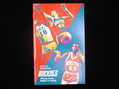 1972-73 Houston Rockets Basketball Media Guide