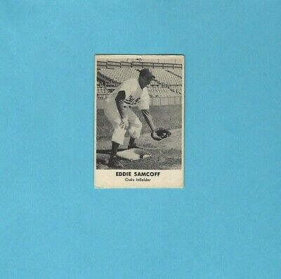 1949 Remar Bread Oakland Oaks Eddie Samcoff Baseball Card EX 