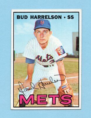 1967 Topps #306 Bud Harrelson New York Mets Rookie Baseball Card Ex/Mt 