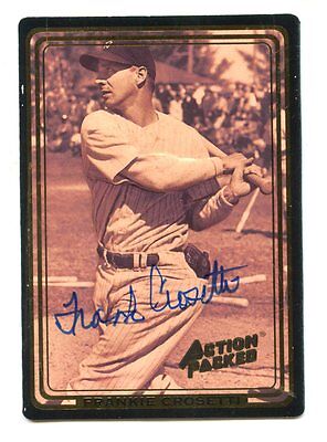 1992 Action Packed Baseball Card Frank Crosetti Autographed