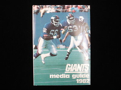 1982 New York Giants NFL Media Guide