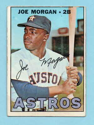 1967 Topps #337 Joe Morgan Houston Astros Baseball Card Vg-Ex o/c stain   