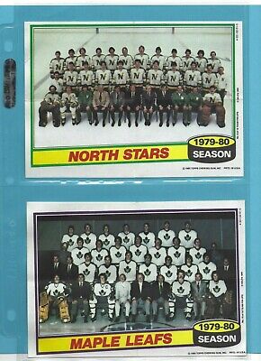 1980-81 Topps Set of 16 Hockey Team Posters