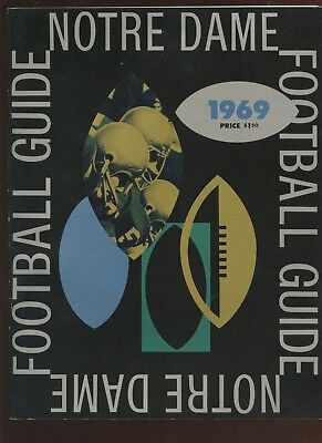 1969 NCAA Football Guide Notre Dame EXMT