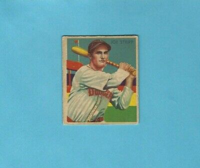 1934-36 Diamond Stars #89 Joe Stripp Brooklyn Dodgers Baseball Card VG   