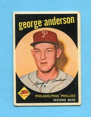 1959 Topps #338 Sparky Anderson Philadelphia Phillies Rookie Baseball Card VG