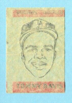 1965 Topps Transfer Tommy Davis Los Angeles Dodgers  