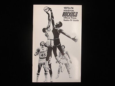 1973-74 Houston Rockets Basketball Media Guide