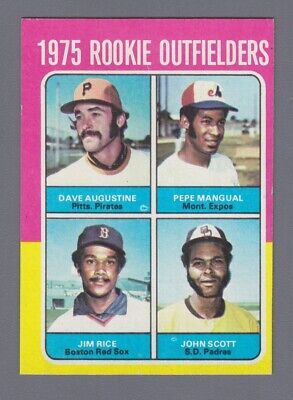 1975 Topps #616 Jim Rice & others Rookie Baseball Card NM o/c