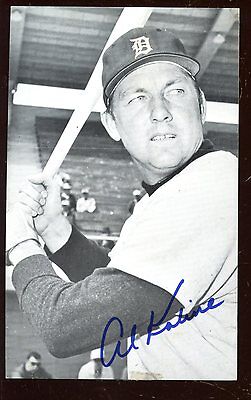 Al Kaline Autographed 3 1/2" X 5" Photo Hologram