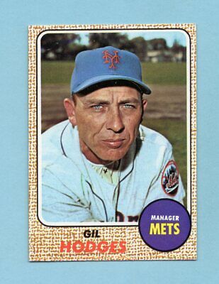 1968 Topps #27 Gil Hodges New York Mets Baseball Card Ex/Mt 