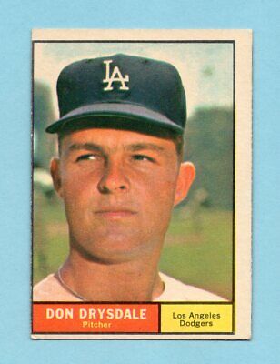 1961 Topps #260 Don Drysdale Los Angeles Dodgers Baseball Card EX+ o/c