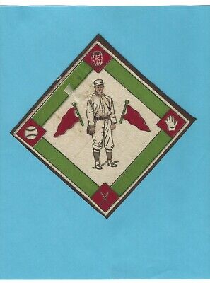 1914 B18 Blanket Red Murray New York Giants Green Basepaths Variation   