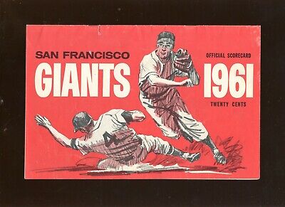 1961 MLB Program Philadelphia Phillies at San Francisco Giants VGEX