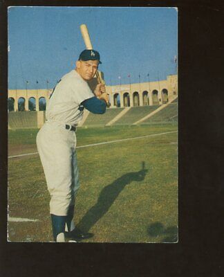 1961 Morrell Meats Los Angeles Dodgers Baseball Card Norm Larker