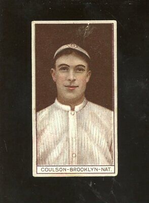 1912 T207 Recruit Brown Background Baseball Card Robert Coulson