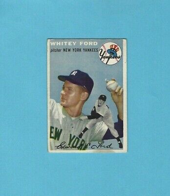 1954 Topps #37 Whitey Ford New York Yankees Baseball Card