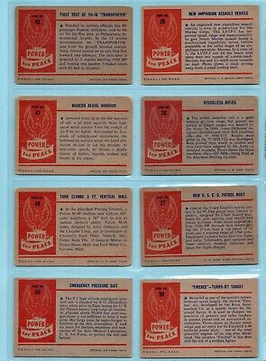 1954 Bowman Power For Peace Starter Set Lot of 33 Different Cards mixed grades  