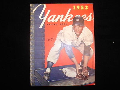 1953 New York Yankees Baseball Sketch Book