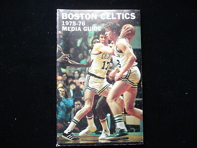 1975-76 Boston Celtics NBA Basketball Media Guide