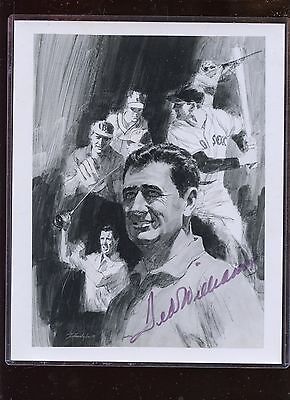 Ted Williams Black & White Print Autographed  Hologram