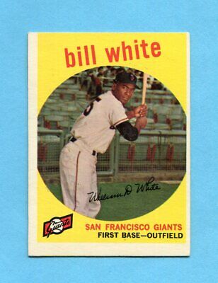 1959 Topps #359 Bill White San Francisco Giants Rookie Baseball Card Ex/Mt o/c