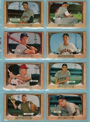 1955 Bowman Starter Set Lot of 61 Different Baseball Cards G - Ex/Mt isus