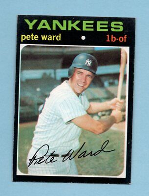 1971 Topps #667 Pete Ward New York Yankees High Number Baseball Card Ex/Mt