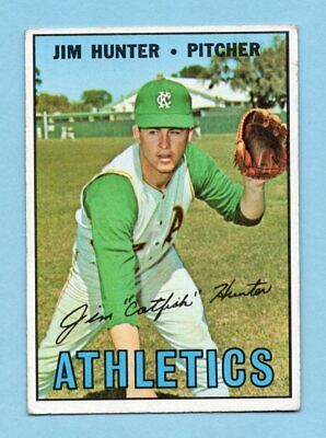 1967 Topps #369 Jim Hunter Kansas City Athletics Baseball Card Vg/Ex 